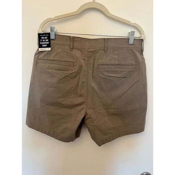 Abercrombie & Fitch The AF All Day Plain front Short Athletic Fit 33 x 5 NEW - Picture 2 of 4